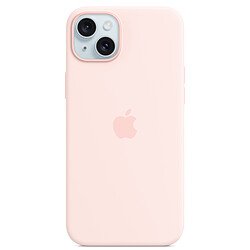 Apple Silicone Case with MagSafe Rose Pâle - iPhone 15 Plus