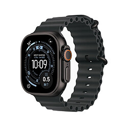 Apple Watch Ultra 3 Cellular 49 mm Titane noir avec bracelet océan noir